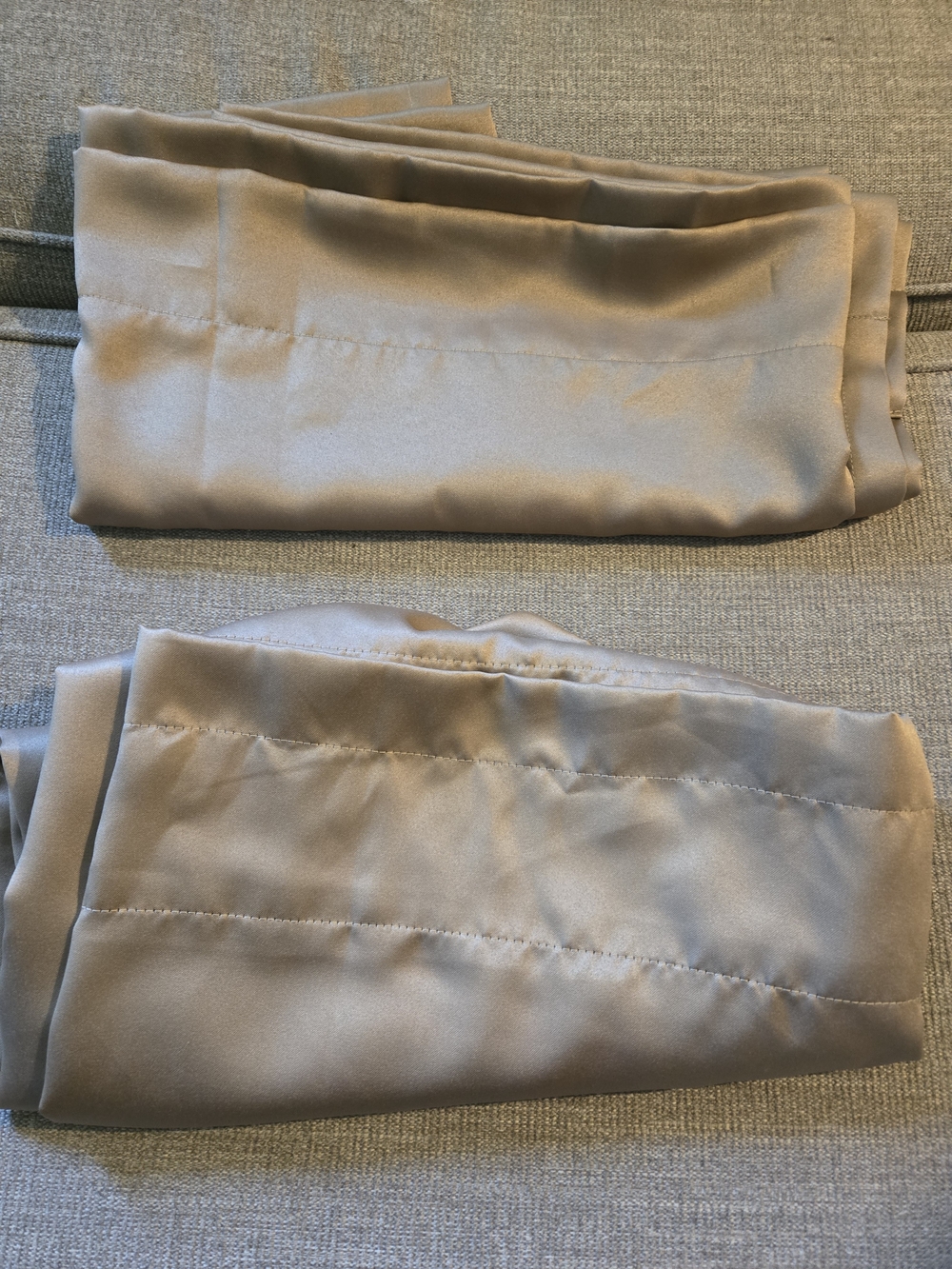 Sun Zero Emory Energy Saving Light Filtering Curtain Panels (2) In Taupe Sheen